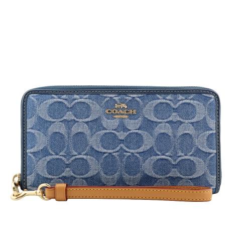 ❁新品未使用❁COACH長財布ネイビーオレンジ ★★アウトレット COACH（コーチ） アウトレット 長財布 レディース ロング ジップ