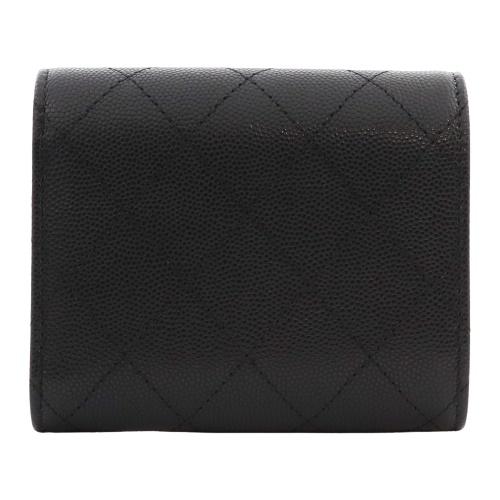 CHANEL 三つ折り財布 ブラック CHANEL（シャネル） 三つ折り財布 レディース ブラック CHANEL AP5456