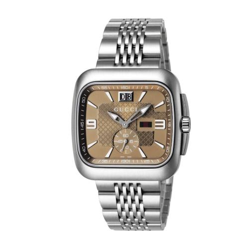 新品　GUCCI グッチ 時計 131.3 スクエア ブラウン　YA131301 GUCCI（グッチ） 腕時計 メンズ ブラウン グッチクーペ GUCCI YA131301