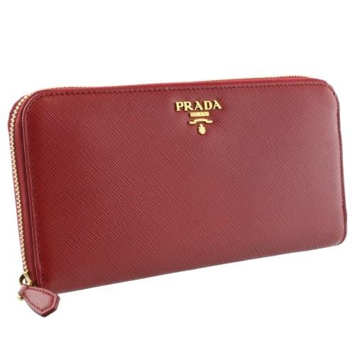 PRADA（プラダ） 長財布 レディース レッド 1ML506 QWA F068Z FUOCO