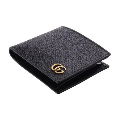 GUCCI グッチ 二つ折り財布 メンズ GGマーモント ブラック 428725 DJ20T 1000の画像