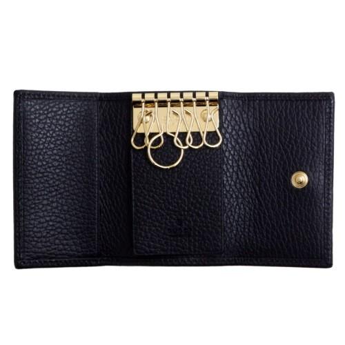 GUCCI グッチ キーケース 456118 CA00G 1000 BLACK ブラック