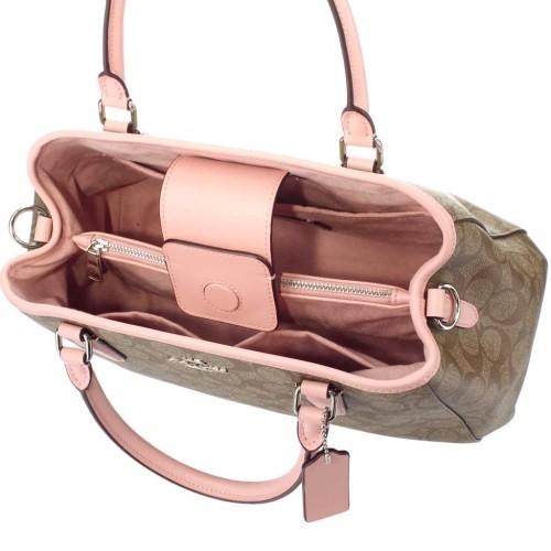 在庫処分大特価 Coach Outlet コーチ アウトレット トートバッグ レディース カーキ ピンク F510 Svn3x 期間限定 半額以下 Kpiss Fm