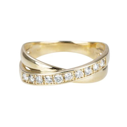 リング K18YG ダイヤモンド 0.30ct 11号 : GINZA LoveLove - 通販