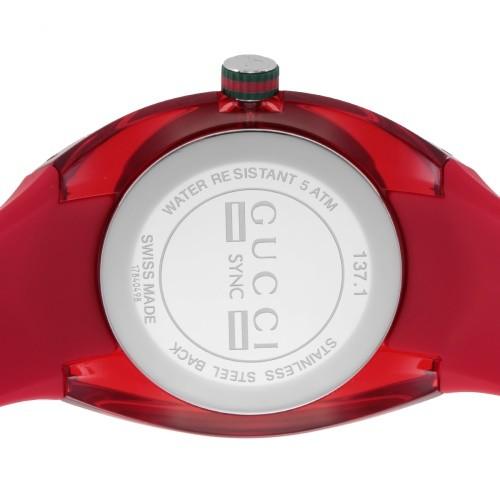 グッチ GUCCI 腕時計 メンズ SYNC レッド YA137103Aの画像