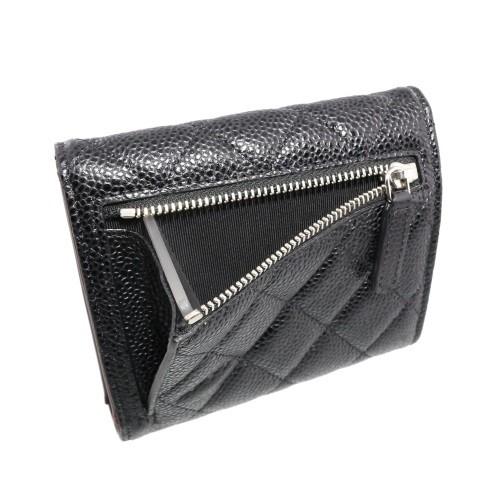 CHANEL（シャネル） 三つ折り財布 マトラッセ ブラック AAP0231 Y01588