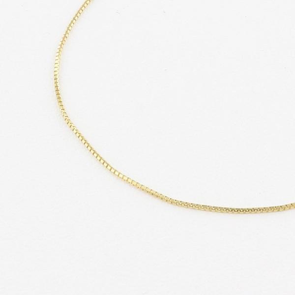 ネックレス 18金 k18イエローゴールド ベネチアンチェーン 美品 ベネチアンチェーン 18Kイエローゴールド ネックレス レディース 0.7mm