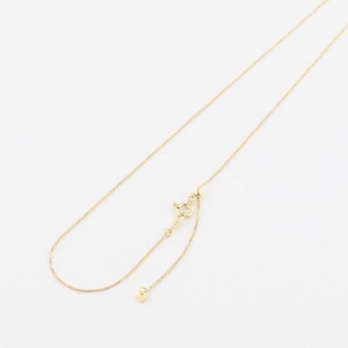ベネチアンチェーン 18Kイエローゴールド ネックレス レディース 0.6mm