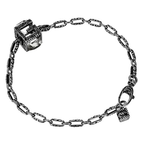 絶対一番安い P10 還元 7 11 23 59まで グッチ ブレスレット 16cm メンズ 5508 J7452 8113 クロームシルバー 格安即決 Assinatura Ionline Pt