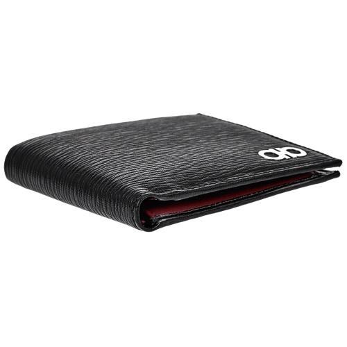 Ferragamo フェラガモ 二つ折り財布 メンズ リバイバル ブラック 66A065 685986 NERO REDの画像