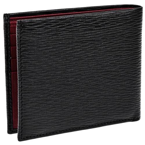 Ferragamo フェラガモ 二つ折り財布 メンズ リバイバル ブラック 66A065 685986 NERO REDの画像
