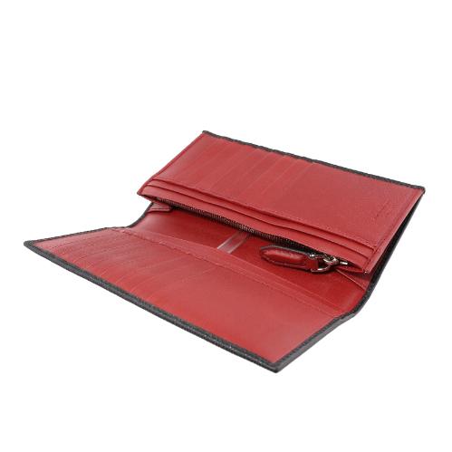 フェラガモ Ferragamo 長財布 メンズ REVIVAL GANCIO ブラック 66A069 NERO REDの画像
