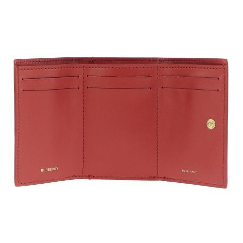 BURBERRY バーバリー 三つ折り財布 レディース レッド 8018960 A1460 