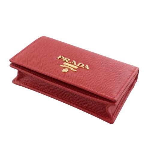 PRADA プラダ カードケース レディース レッド 1MC122 QWA F068Z FUOCO