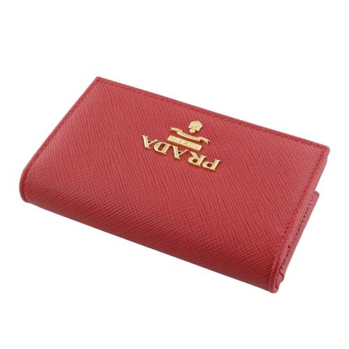 PRADA プラダ カードケース レディース レッド 1MC122 QWA F068Z