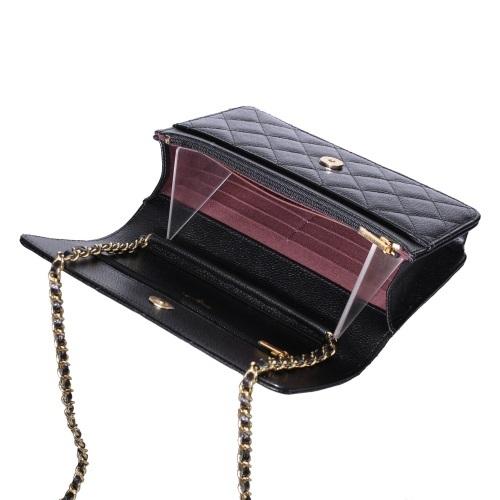 CHANEL シャネル チェーンウォレット レディース ブラック CHANEL シャネル チェーンウォレット レディース ブラック