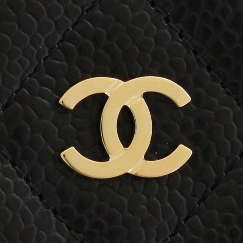 CHANEL シャネル チェーンウォレット レディース ブラック CHANEL シャネル チェーンウォレット レディース ブラック