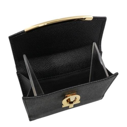 フェラガモ Ferragamo 二つ折り財布 レディース ブラック 22C877 0673998 NERO(GD)の画像