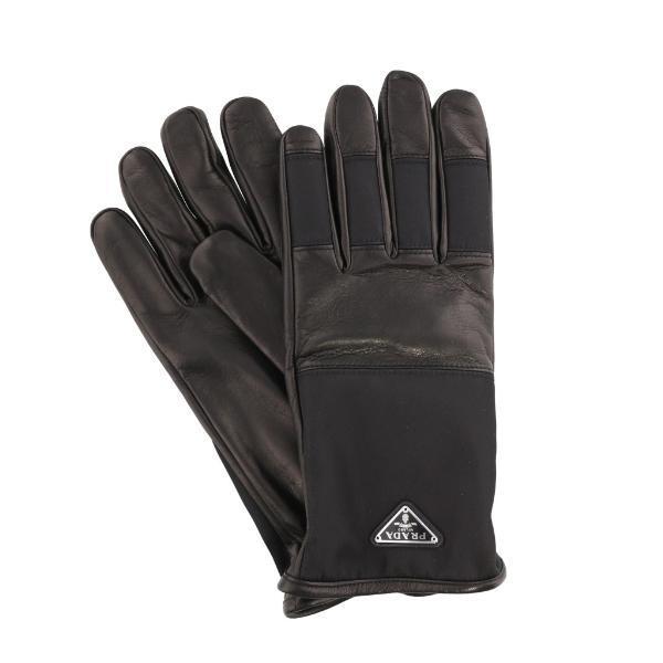 プラダ 手袋 メンズ Tessuto Nappa ブラック 2gg095 手袋 Loveloveのプラダ 303 手袋 F0002 Nero Ginza Lovelove