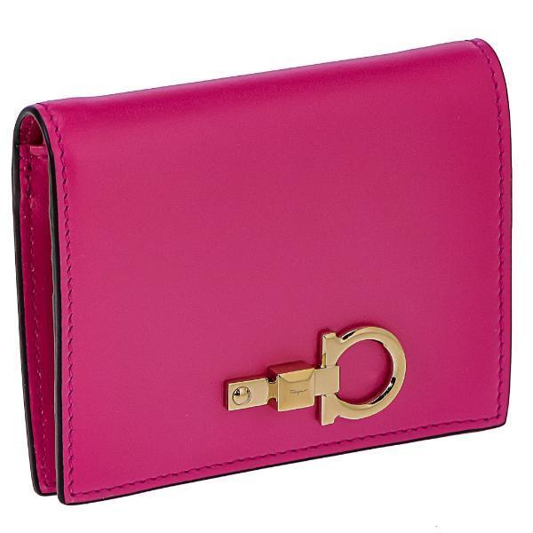 フェラガモ Ferragamo 二つ折り財布 レディース Gancio ガンチーニ ピンク 22e032 Ph Pk Ginza Lovelove 通販 Yahoo ショッピング