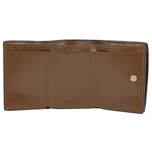 COACH コーチ アウトレット 三つ折り財布 シグネチャー カーキ COACH コーチ アウトレット 三つ折り財布 シグネチャー カーキ