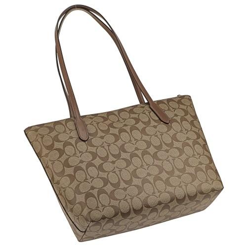 コーチ アウトレット COACH トートバッグ レディース カーキ サドル2