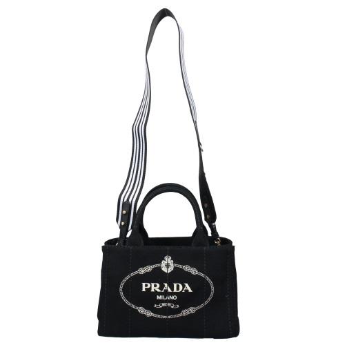 PRADA ブラック トートバッグ PRADA（プラダ） トートバッグ レディース カナパ ブラック 1BG439 V