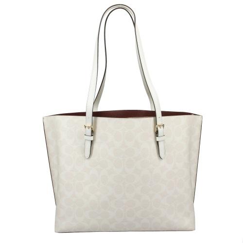 コーチCOACH トートインシグネチャーバッグ 1665 ホワイト送料無料