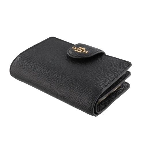 コーチ アウトレット COACH 二つ折り財布 レディース ブラック 6390