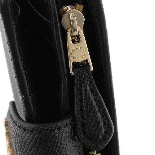 コーチ アウトレット COACH 二つ折り財布 レディース ブラック 6390