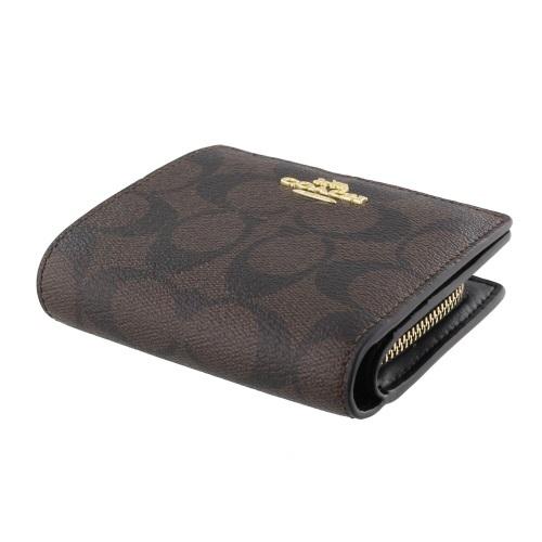コーチ アウトレット COACH 二つ折り財布 レディース ブラウン