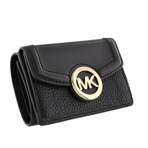 MICHAEL KORS マイケルコース 三つ折り財布 レディース ブラック MICHAEL KORS マイケルコース 三つ折り財布 レディース ブラック