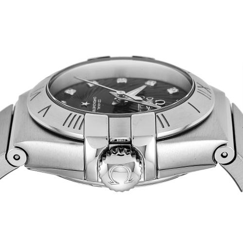 OMEGA(オメガ) 腕時計美品  コンステレーション 123.10.27.20.51.001 レディース 11Pダイヤインデックス/裏スケ 黒 OMEGA - OMEGA(オメガ) 腕時計美品 コンステレーション 123.10.27.20
