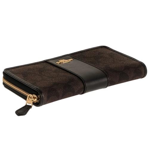コーチCOACH 財布 F54630 IMAA8 ダークブラウン直営アウトレット COACH（コーチ） 財布 アウトレット 長財布 ダークブラウン COACH