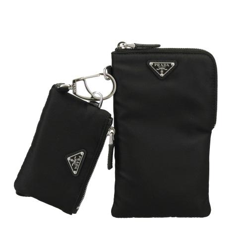 PRADA プラダ フォンケース レディース メンズ ブラック 2TT091 PRADA プラダ フォンケース レディース メンズ ブラック 2TT091