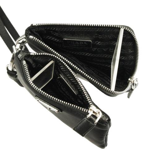 PRADA プラダ フォンケース レディース メンズ ブラック 2TT091 PRADA プラダ フォンケース レディース メンズ ブラック 2TT091