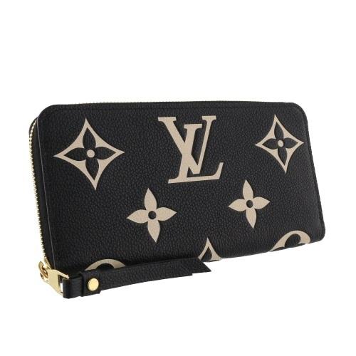 ルイヴィトン LOUIS VUITTON 長財布 アンプラント ジッピー・ウォレット ブラックベージュ M80481の画像
