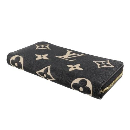 ルイヴィトン LOUIS VUITTON 長財布 アンプラント ジッピー・ウォレット ブラックベージュ M80481の画像