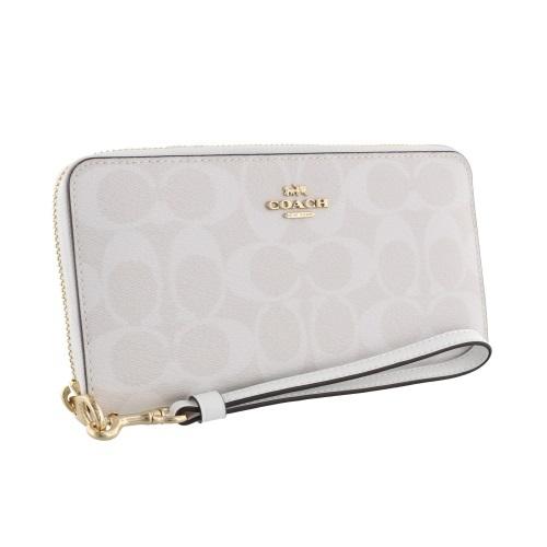 COACH コーチ スリムウォレット チョーク ホワイト COACH（コーチ） アウトレット 長財布 レディース チョーク/グレイシア
