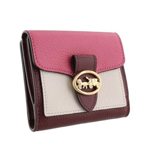 (美品) COACH コーチ　折り財布　二つ折り財布　CT980 ピンク 美品) COACH コーチ折り財布二つ折り財布CT980 ピンク