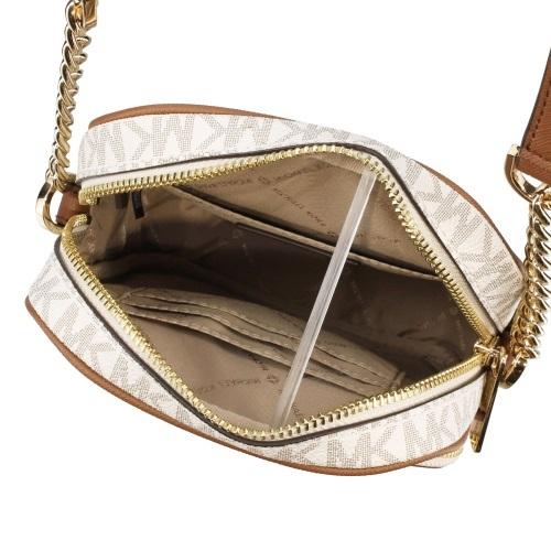 【極美品】マイケルコース ショルダーバッグ バニラ 総柄 サリバン タッセル MICHAEL KORS（マイケルコース） ショルダーバッグ レディース ミニ