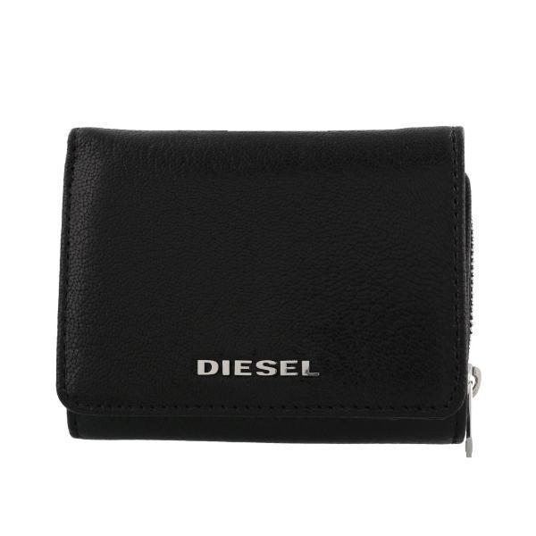 DIESEL ディーゼル 三つ折り財布 ブラック X06639 P3043 DIESEL（ディーゼル） 三つ折り財布 メンズ ブラック X06639 P3043