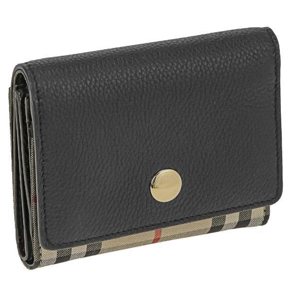 BURBERRY（バーバリー） 三つ折り財布 レディース ブラック 8025998