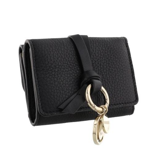 クロエ Chloe 三つ折り財布 レディース ブラック CHC21WP946 F57 001 BLACKの画像