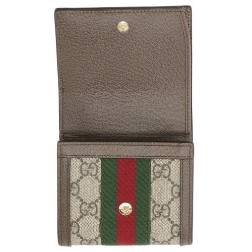 GUCCI グッチ 二つ折り財布 レディース オフィディア ベージュ GUCCI グッチ 二つ折り財布 レディース オフィディア ベージュ