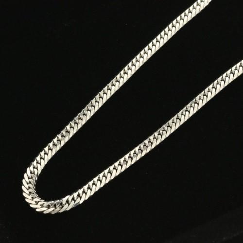 喜平 ネックレス PT850 6面 ダブル 60cm 50g プラチナ 造幣局検定