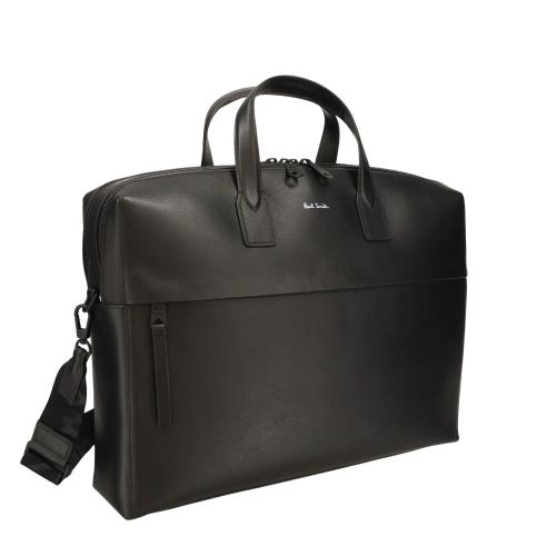 ポールスミス ビジネスバッグ ブリーフケース メンズ ブラック Paul Smith 7400 ASGRAI 79 BKの画像