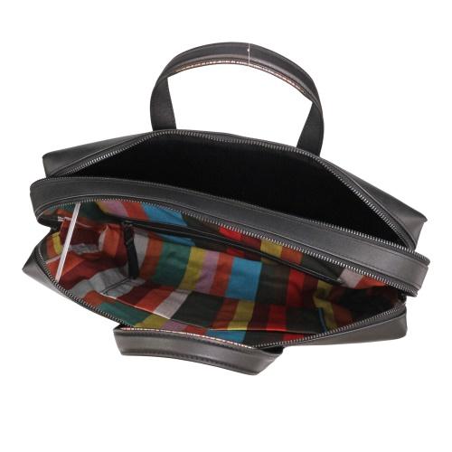 ポールスミス ビジネスバッグ ブリーフケース メンズ ブラック Paul Smith 7400 ASGRAI 79 BKの画像