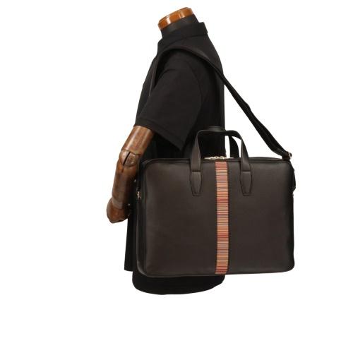 ポールスミス ビジネスバッグ ブリーフケース メンズ ブラック Paul Smith 7582 BMULTI 79 BKの画像