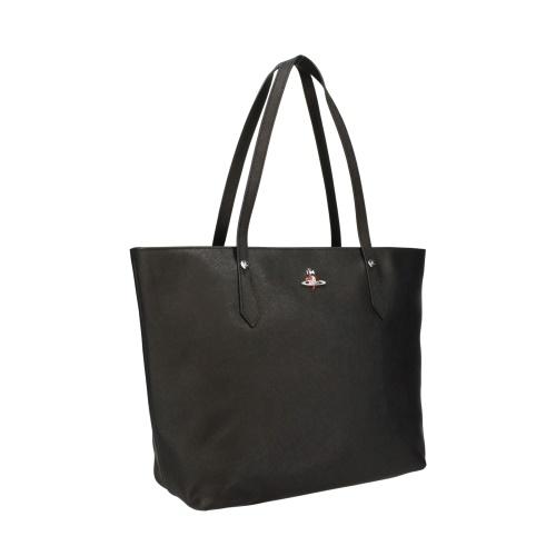 【美品】ヴィヴィアンウエストウッド ヤスミン トートバッグ レザー オーブ 黒 Vivienne Westwood ヴィヴィアンウエストウッド トートバッグ